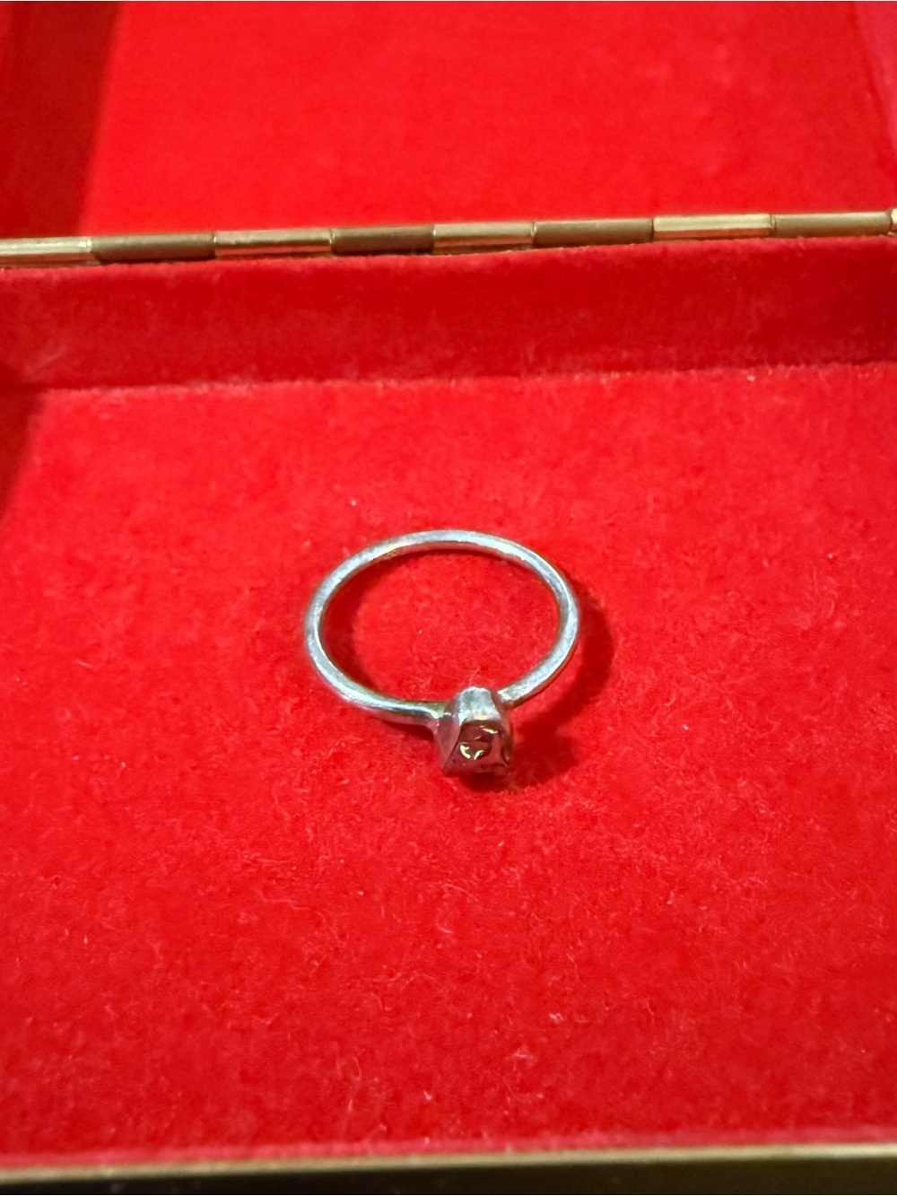 Sterling Silver Meteorite Ring Size 7 .925